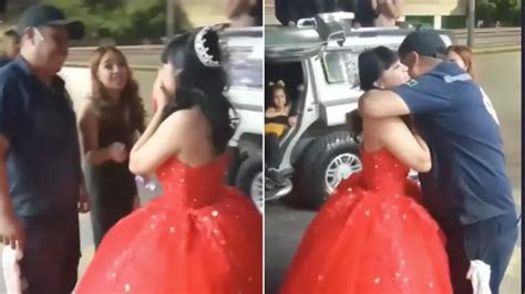 follada hija|Papá no puede ir a la fiesta de XV años de su hija y ella llega de .